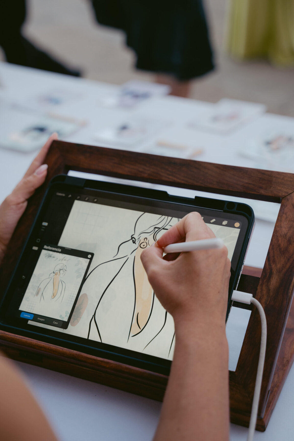 Live Paint at Mallorca wedding